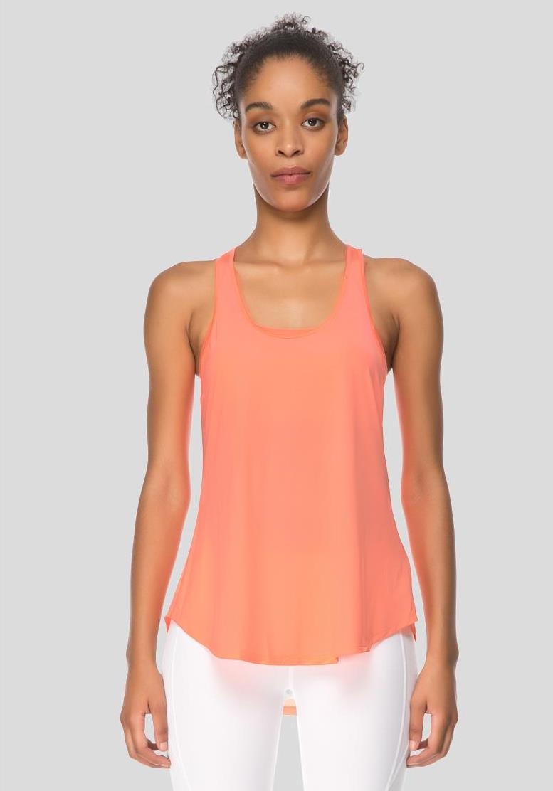 Jerf- Womens-Glifa-Neon Coral-Active Top-4535