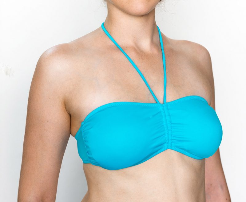 Aqua Perla- Womens-Madeira-Blue-Bandeau Bikini Top-0
