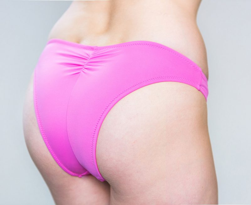 Aqua Perla- Womens-Pinamar- Pink Brazilian Bikini Bottom-0