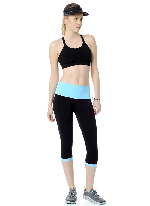 Jerf- Womens-Patras- Black Blue-Seamless Active Tight-0