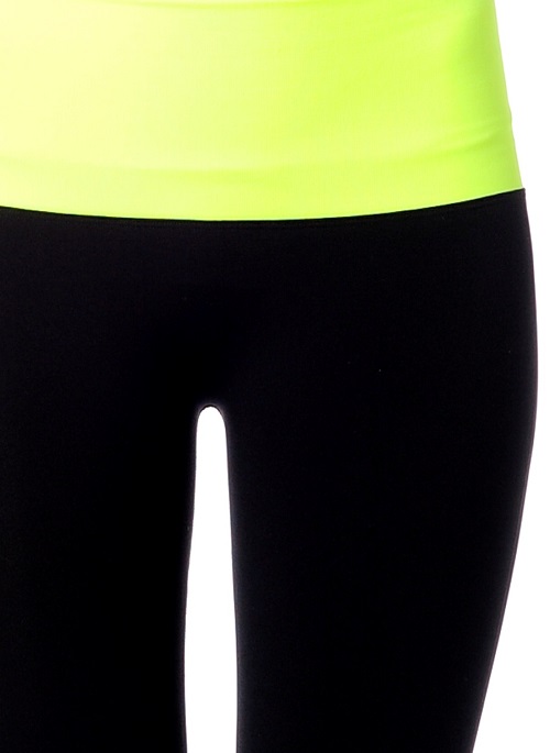 Jerf- Womens-Patras- Black Yellow-Seamless Active Tight-4016