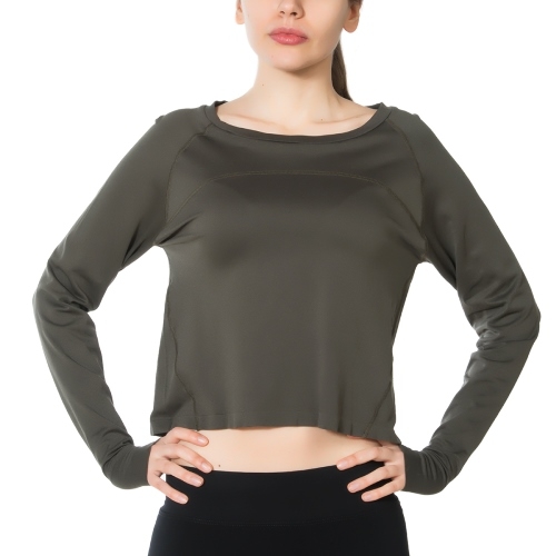 Jerf - Womens-Hellnar - Green - Crop Top Shirt-4164