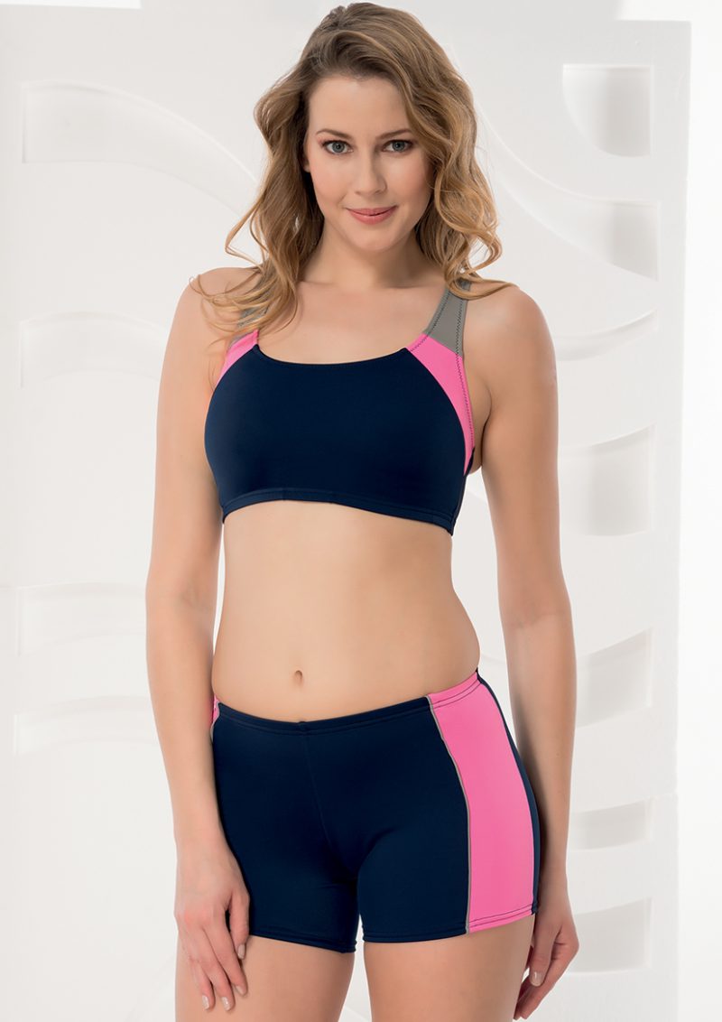 Aqua Perla-Womens-Sporty-Navy Blue-Bikini Bottom-0