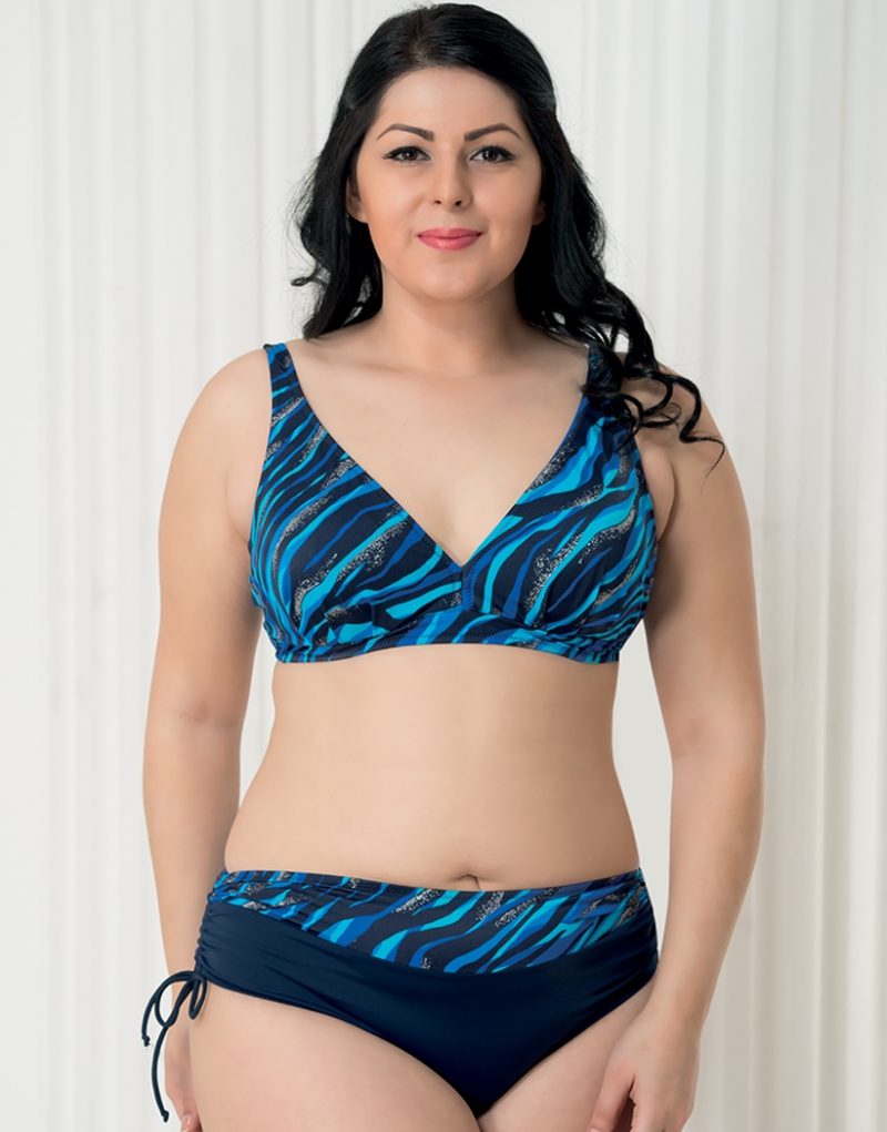 Aqua Perla-Womens-Bahia-Blue-Bikini Bottom-Plus Size-0