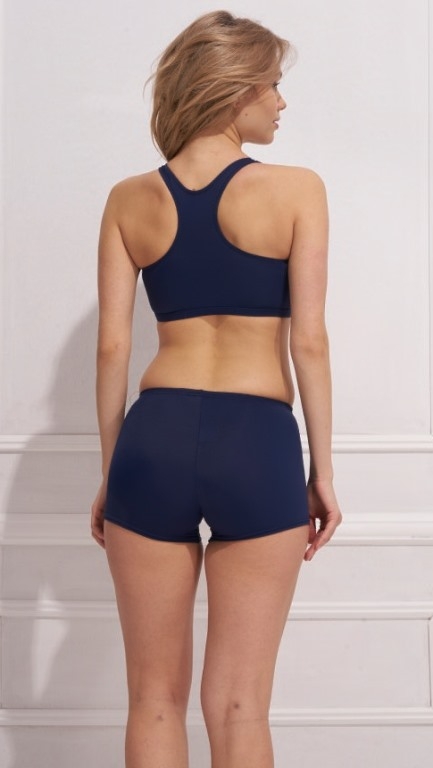 Aqua Perla-Womens-Sporty-Navy Blue-Bikini Bottom-4445