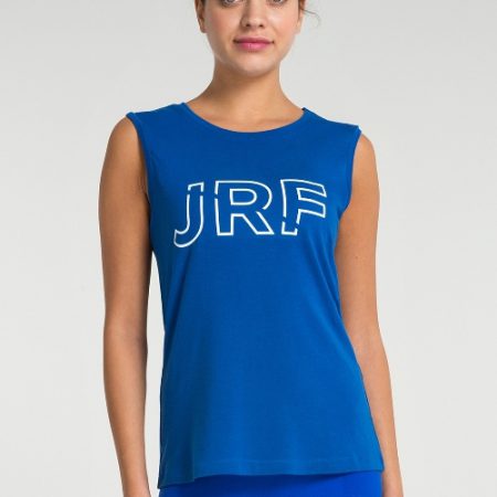 Jerf- Womens-Cusco-Blue-Sleeveless Tee Shirt -0
