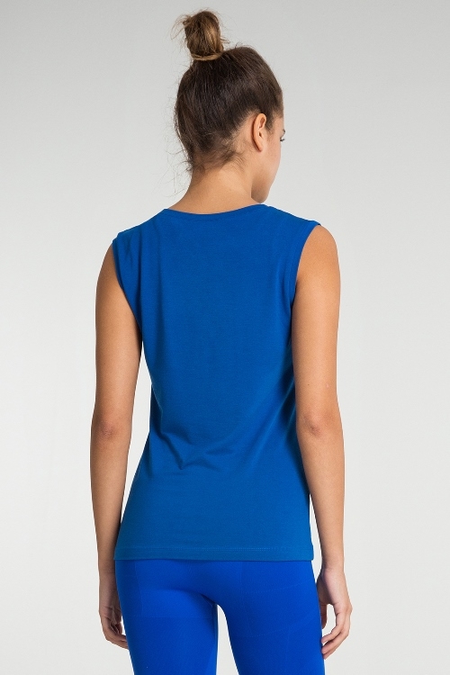 Jerf- Womens-Cusco-Blue-Sleeveless Tee Shirt -4560