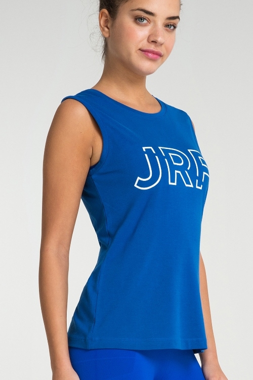 Jerf- Womens-Cusco-Blue-Sleeveless Tee Shirt -4559