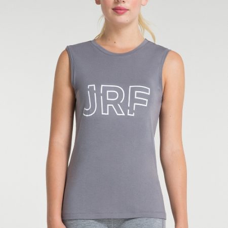 Jerf- Womens-Cusco-Grey-Sleeveless Tee Shirt -0