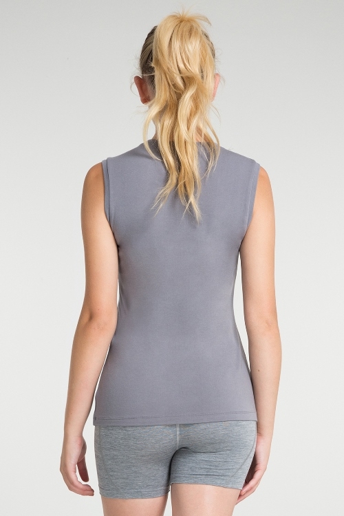 Jerf- Womens-Cusco-Grey-Sleeveless Tee Shirt -4556