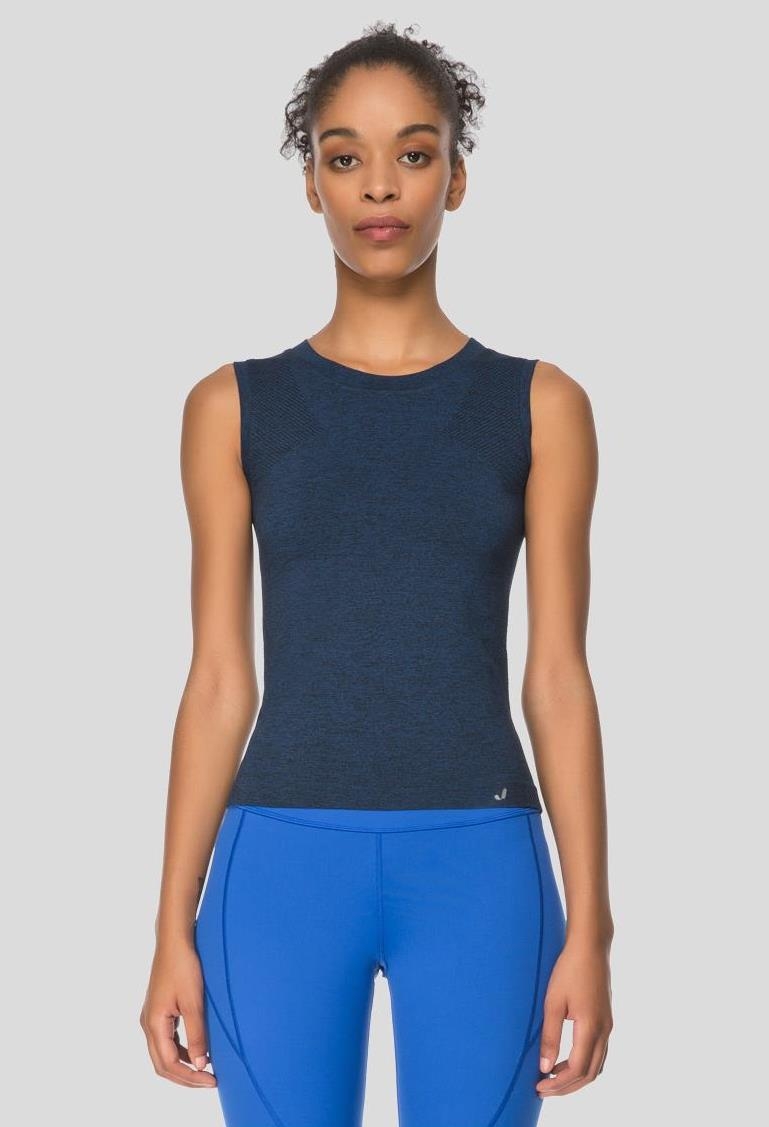 Jerf- Womens-Nags-Navy Blue-Seamless Active Tee Shirt-4520