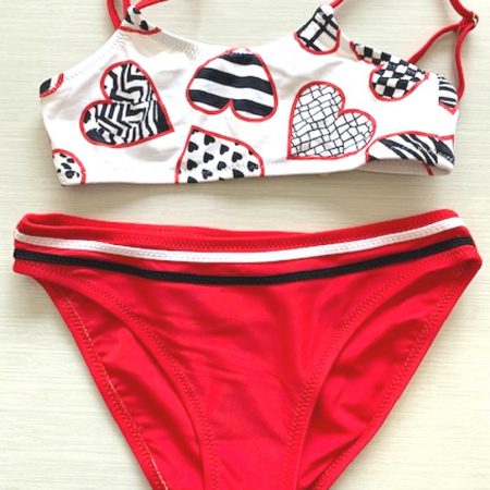 Aqua Perla - Girl- Sweet Heart - Red- Spf50+ - Bikini-0