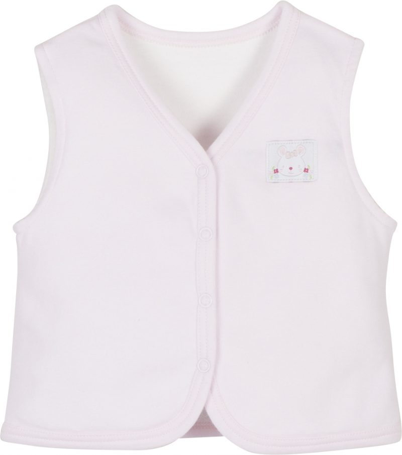 Idilbaby-Baby-Bunny-Pink-Reversible Sleeveless Vest-5089