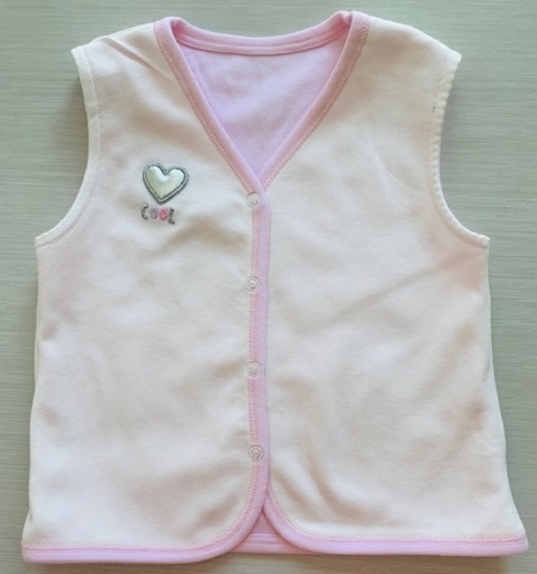 Idilbaby - Baby - Cool - Pink - Reversible Sleeveless Vest-5189